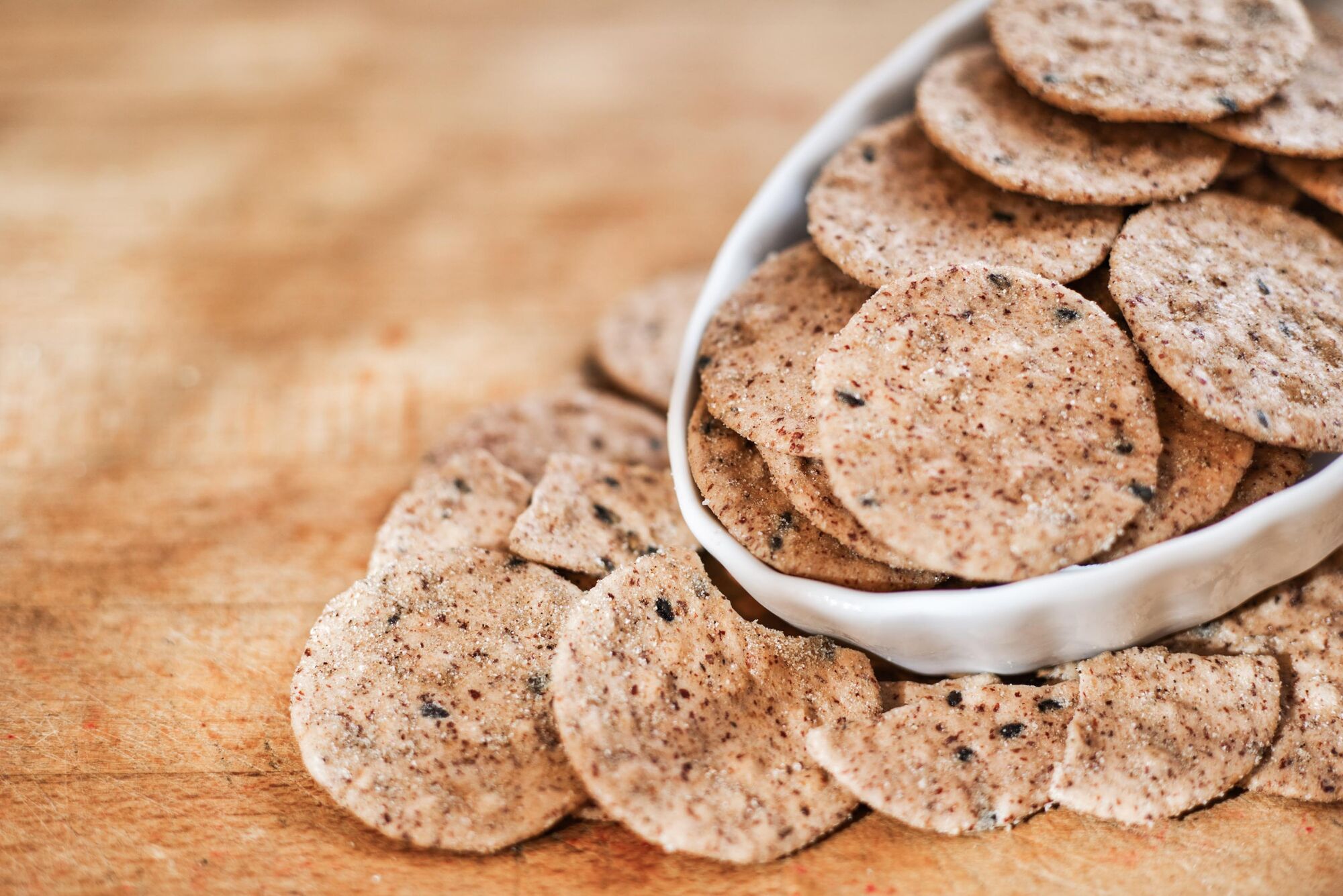 Meergranencrackers met peper